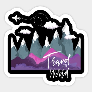 Travel The World Wanderlust love Explore the world travel lover summer vacation Sticker